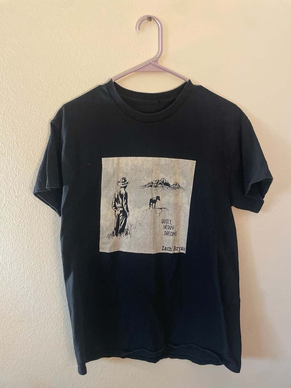 Zach Bryan quiet, heavy dreams band tee